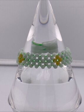 Natural Jadeite Jade Woven Flower Cuff Bracelet - The Gem Studio